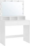 Coiffeuse Grand Miroir rectangulaire LED