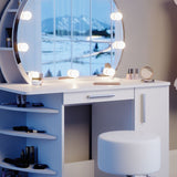 Coiffeuse Miroir Rond