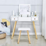 Coiffeuse Miroir Rabattable
