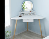 Coiffeuse d'Angle Scandinave sans Tabouret